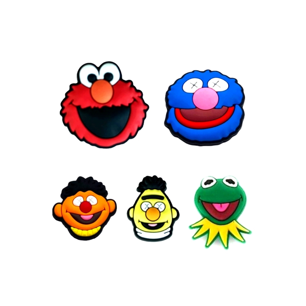 Sesame Street Croc Charms, Elmo Jibbitz, Cookie Monster, Croc Accessories.